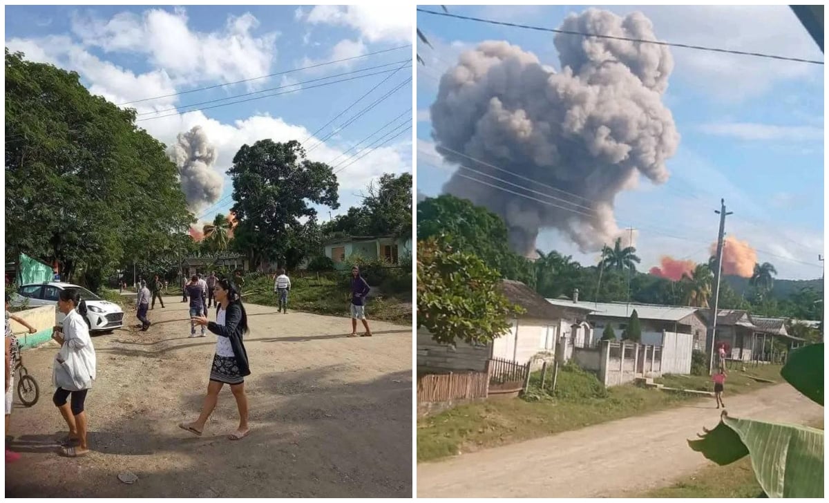 Imágenes de la explosión que ocurrió en Holguín. (Fotos © CubaNet y Edmundo Dantés Junior-Facebook)