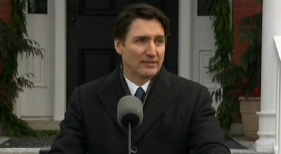 El anuncio de Trudeau fue hecho durante una conferencia de prensa. (Captura de pantalla © MILENIO-YouTube)