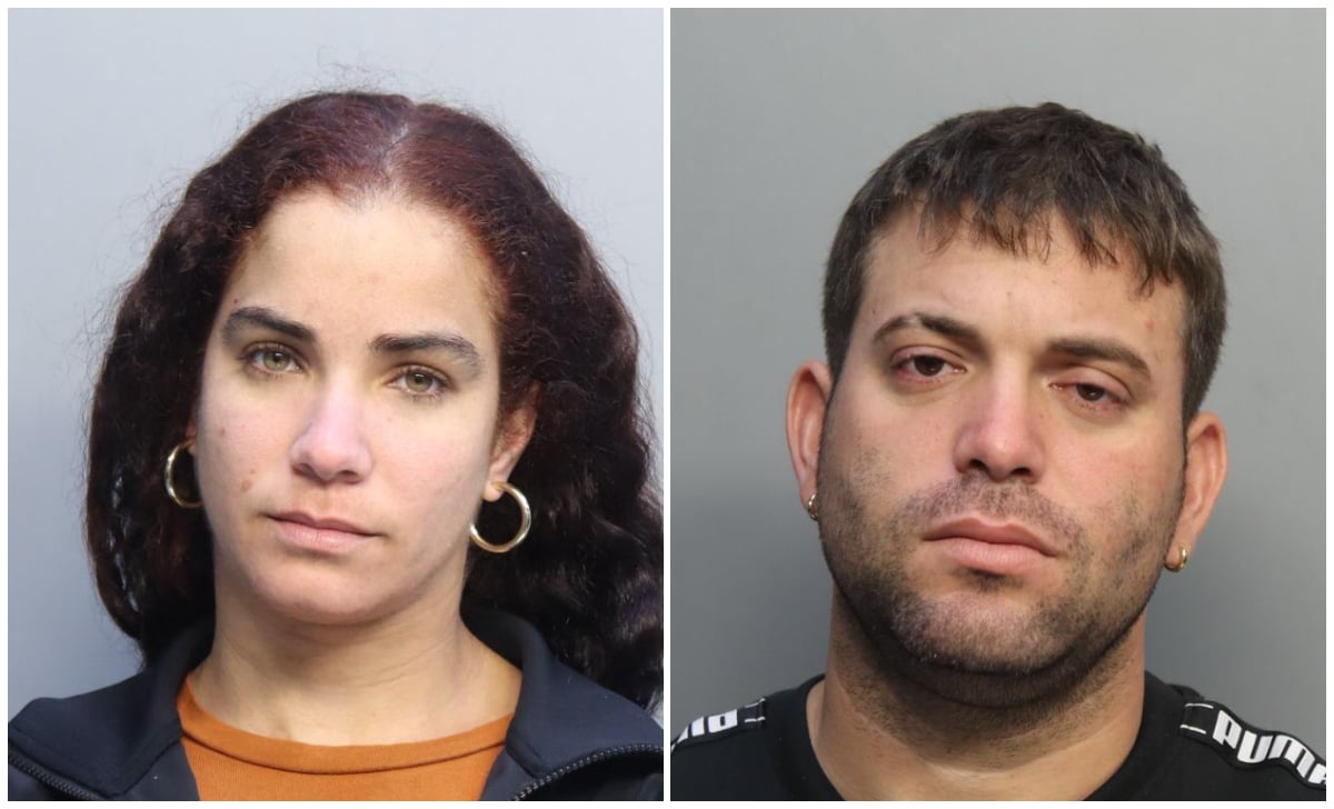 Pareja cubana acusada de robo en Miami-Dade. (Foto © Miami-Dade County Corrections and Rehabilitation)