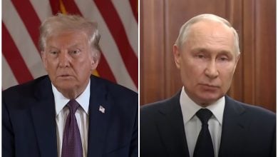 Trump promete reunirse con Putin para frenar la guerra en Ucrania. (Captura de pantalla © Forbes Breaking News y NBC News-YouTube)