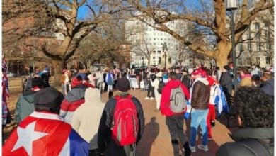 Cubanos se unieron en Washington para pedir medidas más severas contra Cuba. (Foto © Periódico Cubano)