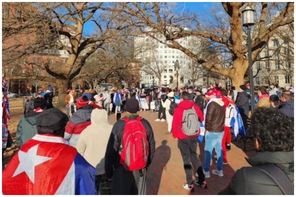 Cubanos se unieron en Washington para pedir medidas más severas contra Cuba. (Foto © Periódico Cubano)