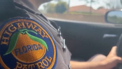 Imagen ilustrativa de un agente de la FHP. (Captura de pantalla © FOX 35 Orlando-YouTube)