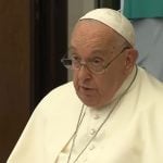 Papa Francisco durante uno de sus discursos. (Captura de pantalla © Juan Grabois-YouTube)