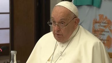 Papa Francisco durante uno de sus discursos. (Captura de pantalla © Juan Grabois-YouTube)