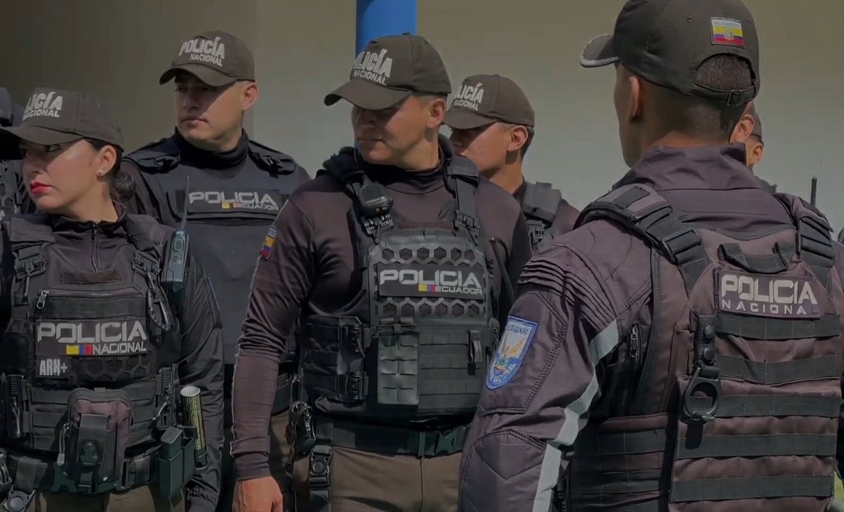 Imagen ilustrativa de la Policía Nacional de Ecuador. (Captura de pantalla © Policía Nacional del Ecuador-YouTube)