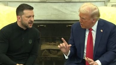 Trump y Zelenski durante reunión en la Casa Blanca. (Captura de pantalla © RTVE Noticias-Twitter)