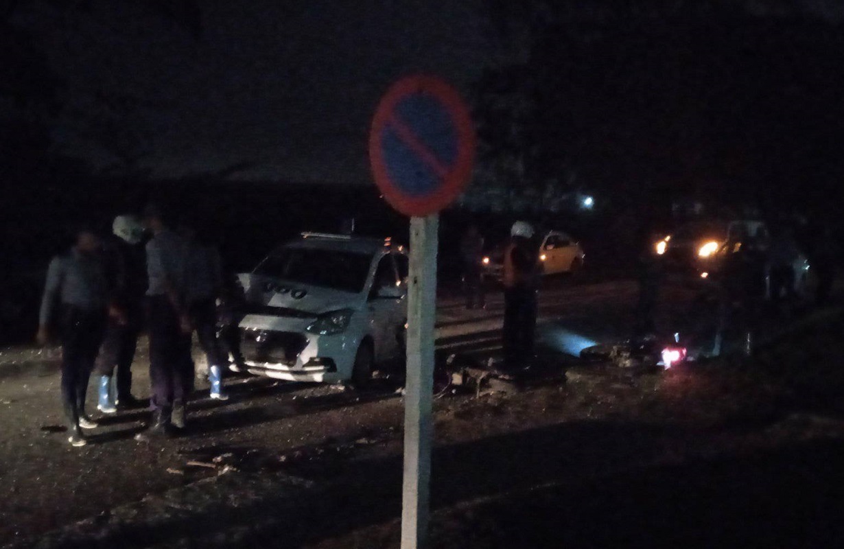 Imagen del accidente ocurrido en La Habana. (Foto © Reynaldo Gabriel Fereira Prieto-Facebook)