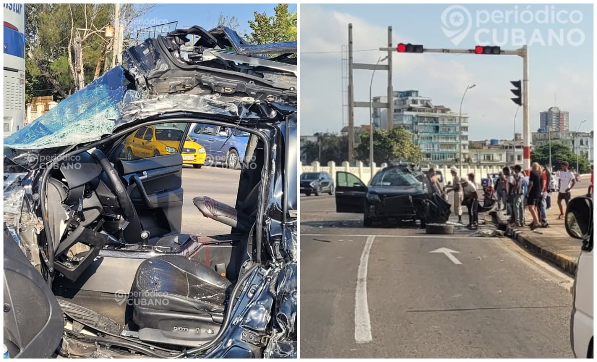 Escena del accidente en el que perdió la vida el famoso cantante cubano. (Foto © Periódico Cubano)