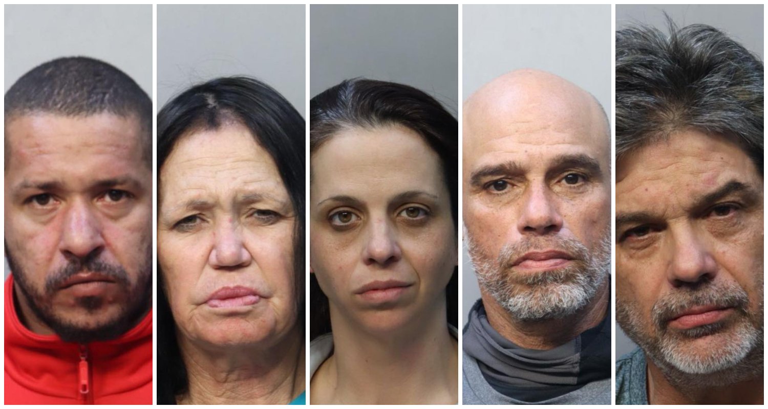 Toda la familia enfrenta múltiples cargos por tráfico y negligencia. (Foto © Miami-Dade County Corrections and Rehabilitation)