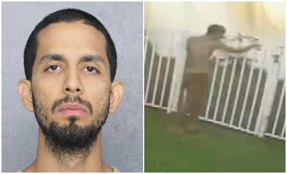 Hombre acusado de asesinar a su madre. (Foto © Broward Sheriff's Office y Telemundo 51-Instagram)