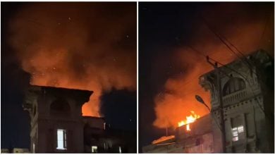 Incendio registrado en El Vedado, La Habana. (Captura de pantalla © CubaNet Noticias-Facebook)