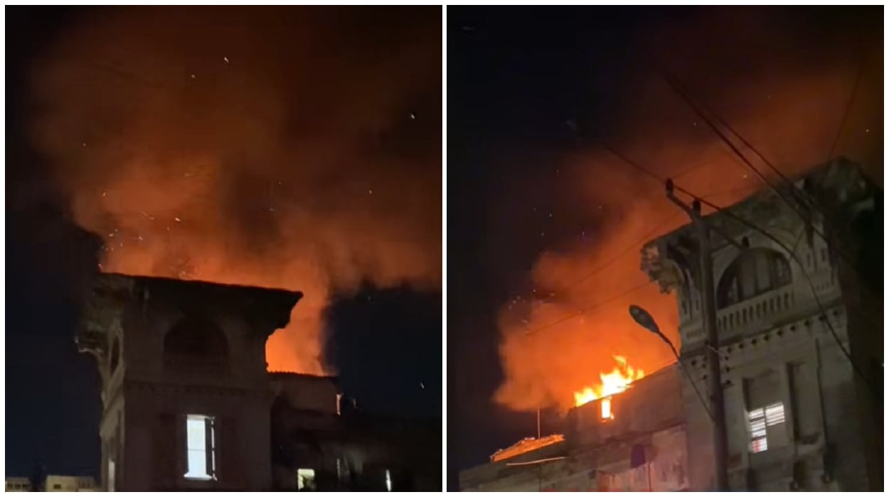 Incendio registrado en El Vedado, La Habana. (Captura de pantalla © CubaNet Noticias-Facebook)