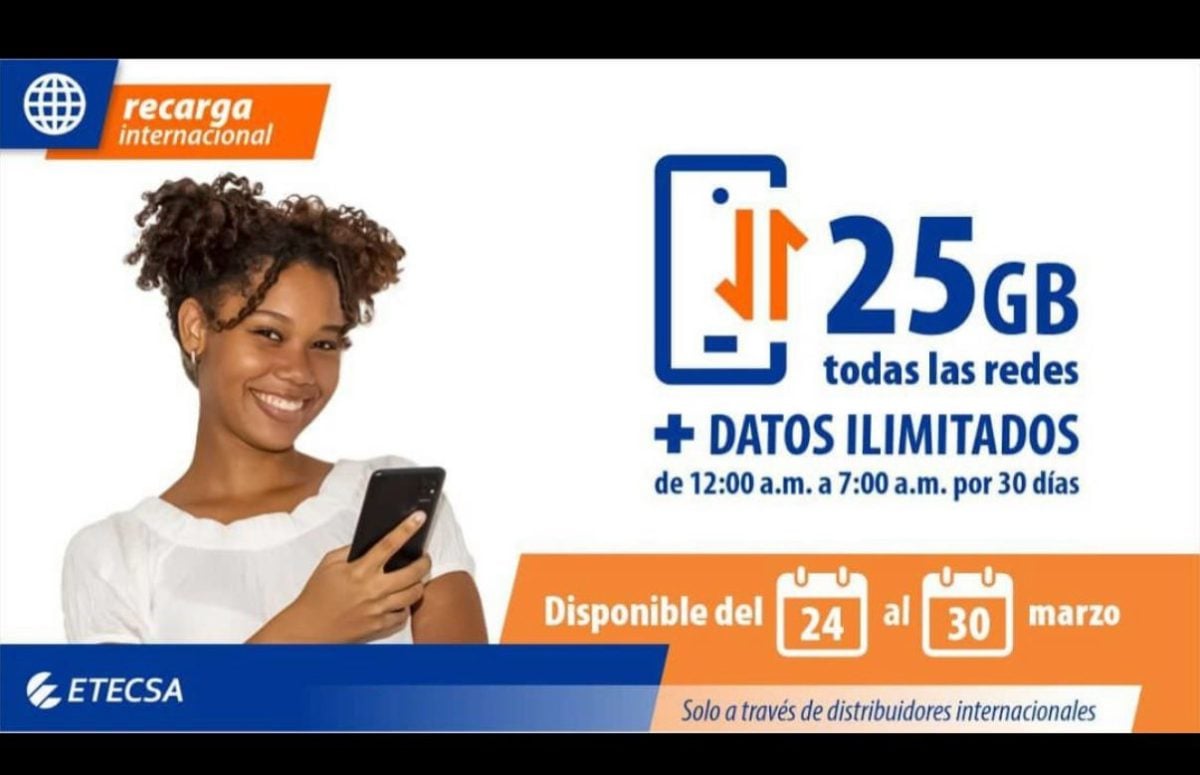 La promoción ofrece 25 GB adicionales e Internet “ilimitado”.