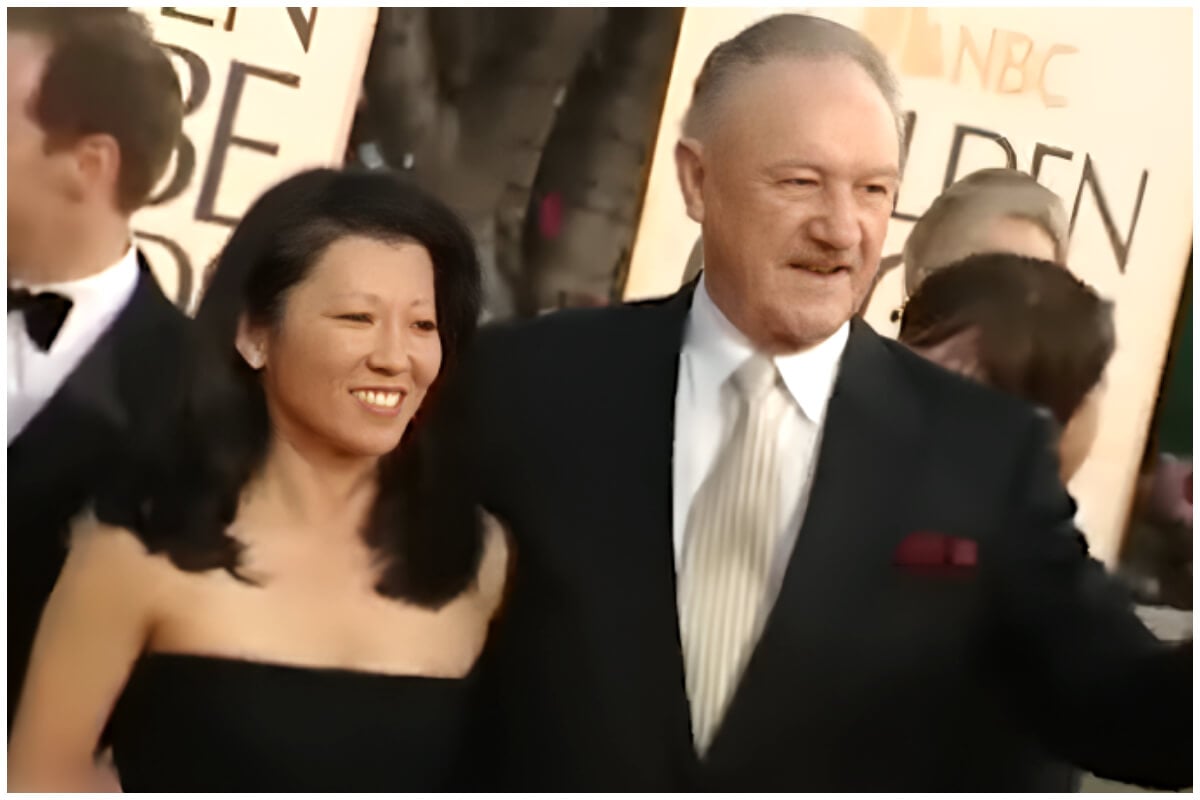 Gene Hackman y su esposa Betsy Arakawa. (Captura de pantalla © Business Hook- YouTube)